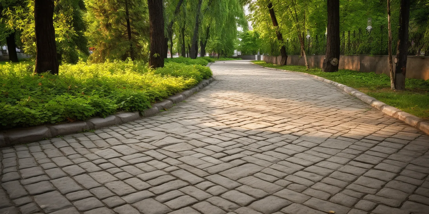 Podjazd z brukowanej kostki