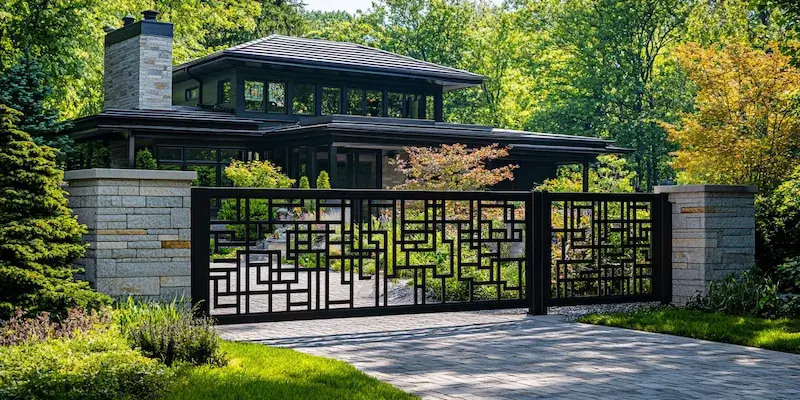 Zaun aus Polen mit Montage