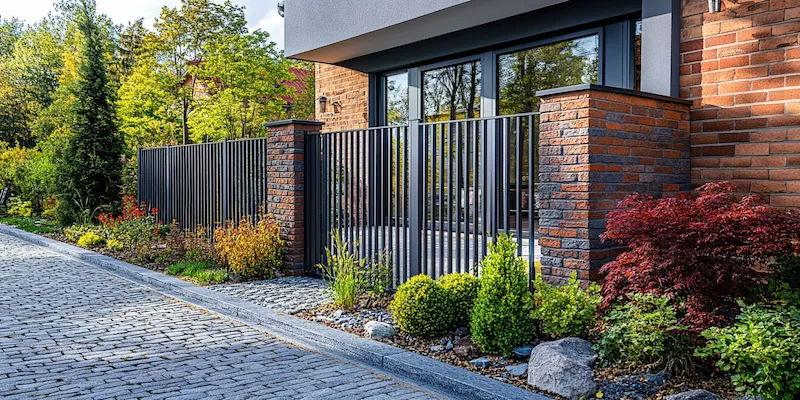 Modern Zaun aus Polen